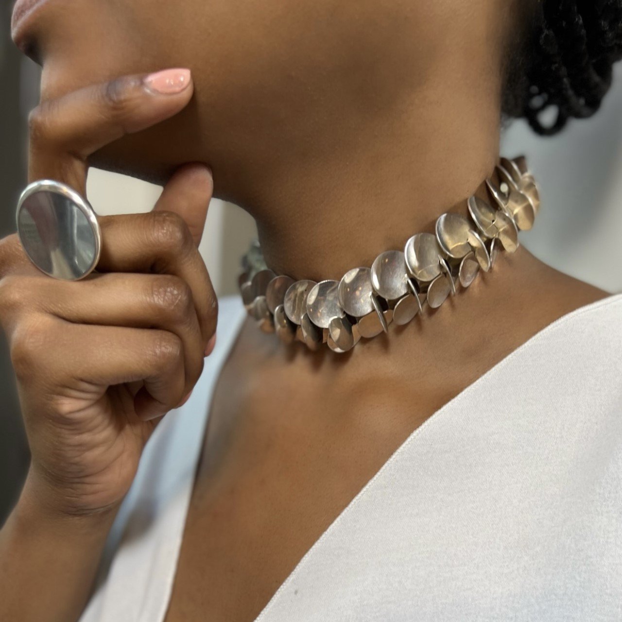 Ibe Dahlquist Sterling Silver Choker — Mahnaz Collection